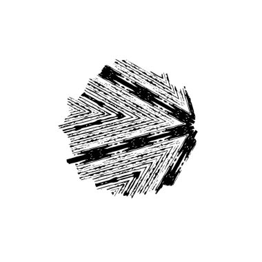 Modern Şekil Damgaları Koleksiyonu, Grunge Circles. Pankartlar, İşaretler, Logolar, Simgeler, Etiketler ve Rozetler. Vektör tasarım elemanı. yuvarlak doku