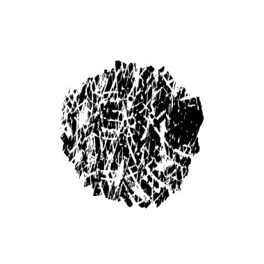 Modern Şekil Damgaları Koleksiyonu, Grunge Circles. Pankartlar, İşaretler, Logolar, Simgeler, Etiketler ve Rozetler. Vektör tasarım elemanı. yuvarlak doku