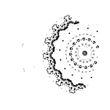 Grunge dokusu. Soyut siyah beyaz arka plan. Tek renkli vintage yüzey        