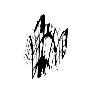 Grunge dokusu. Soyut siyah beyaz arka plan. Tek renkli vintage yüzey        