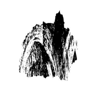 Siyah ve beyaz dokular. monokrom grunge soyut elementler . 