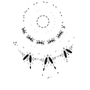 Siyah ve beyaz dokular. monokrom grunge soyut elementler . 