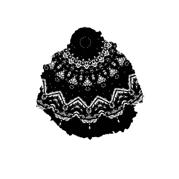 Czarny Biały Monochromatyczne Abstrakcyjne Tło Ornament Tekstury Projektowania Sztuki — Wektor stockowy