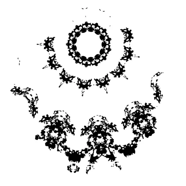 süs dokusu ve sanat tasarımı ile siyah ve beyaz monokrom soyut arkaplan