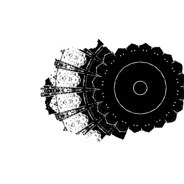 Soyut siyah ve beyaz doku arkaplanı