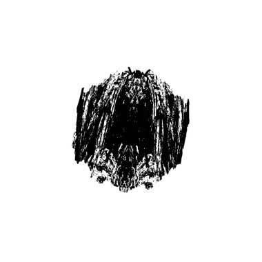 soyut siyah fırça darbesi, vektör çizimi