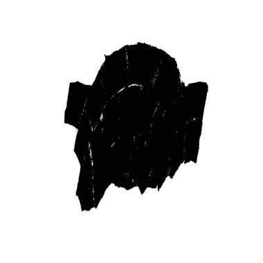 soyut siyah fırça darbesi, vektör çizimi