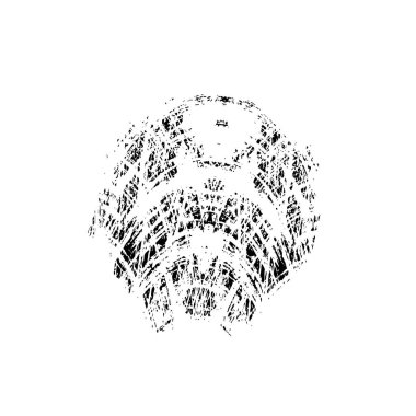 soyut siyah fırça darbesi, vektör çizimi