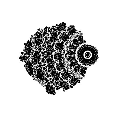 soyut siyah fırça darbesi, vektör çizimi