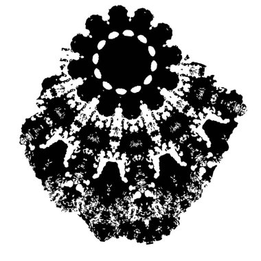 soyut siyah fırça darbesi, vektör çizimi