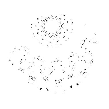 soyut siyah fırça darbesi, vektör çizimi