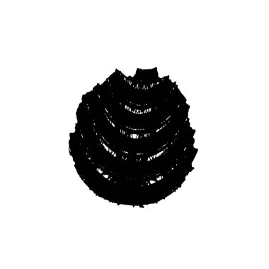 soyut siyah fırça darbesi, vektör çizimi