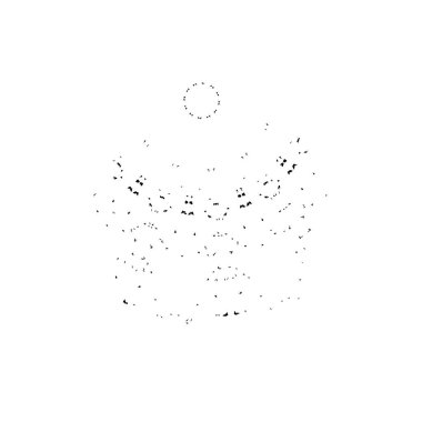 soyut siyah fırça darbesi, vektör çizimi