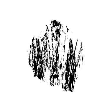 soyut siyah fırça darbesi, vektör çizimi
