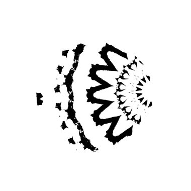 soyut siyah fırça darbesi, vektör çizimi