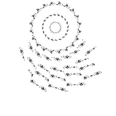 siyah mürekkep lekesi. grunge fırça vuruş ögesi.