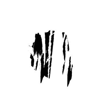 siyah mürekkep lekesi. grunge fırça vuruş ögesi.