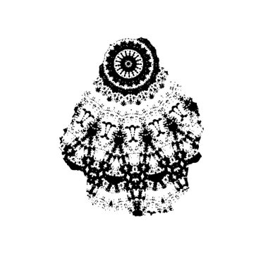 siyah mürekkep lekesi. grunge fırça vuruş ögesi.