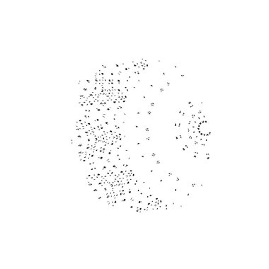 siyah mürekkep lekesi. grunge fırça vuruş ögesi.