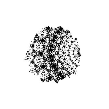 siyah mürekkep lekesi. grunge fırça vuruş ögesi.