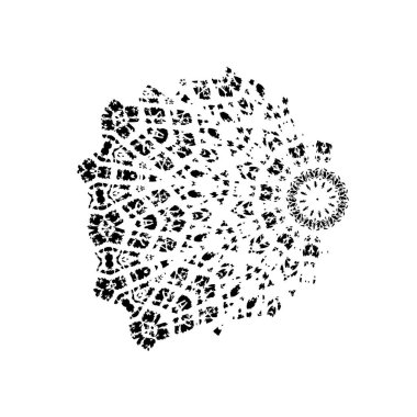 siyah mürekkep lekesi. grunge fırça vuruş ögesi.