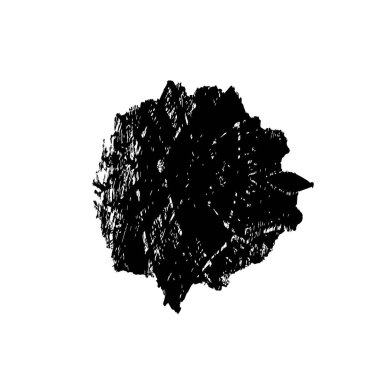 siyah mürekkep lekesi. grunge fırça vuruş ögesi.