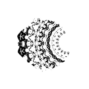 siyah mürekkep lekesi. grunge fırça vuruş ögesi.