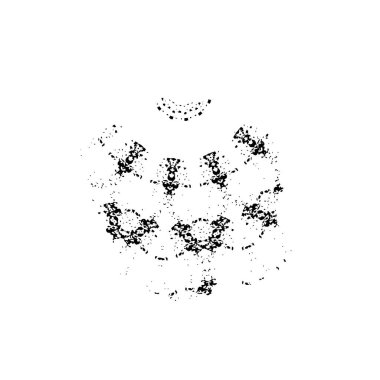 siyah mürekkep lekesi. grunge fırça vuruş ögesi.