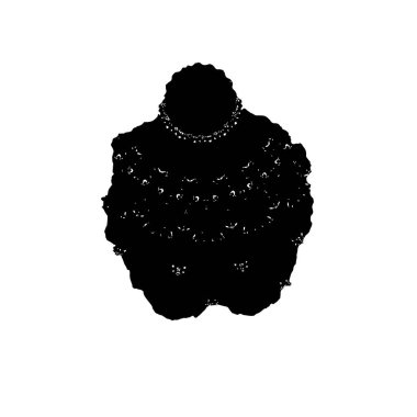 siyah mürekkep lekesi. grunge fırça vuruş ögesi.