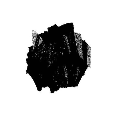 Beyaz arkaplanda soyut grunge siyah mürekkep lekesi