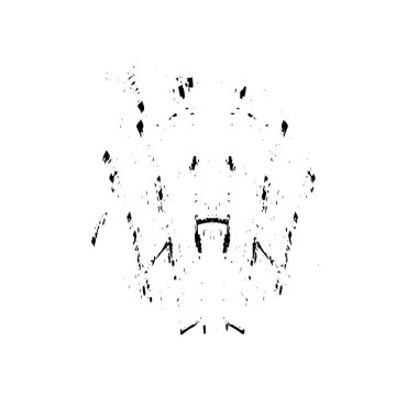 Siyah ve beyaz element vektör illüstrasyonlu desen