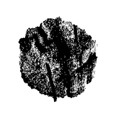 Beyaz arkaplanda soyut grunge siyah mürekkep lekesi