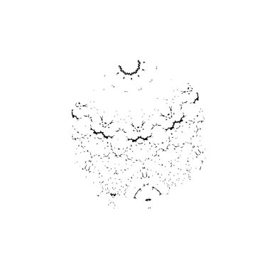 Siyah ve beyaz element vektör illüstrasyonlu desen