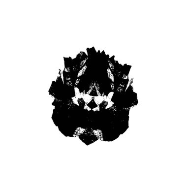 Siyah ve beyaz element vektör illüstrasyonlu desen