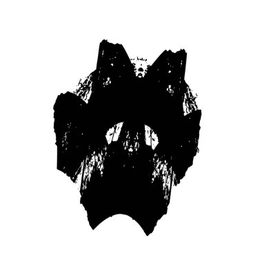 Siyah ve beyaz element vektör illüstrasyonlu desen