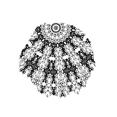 vektör el çizilmiş mandala tasarımı