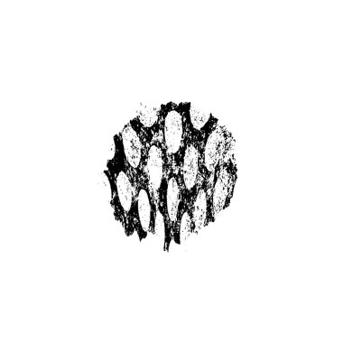 Beyaz arka planda siyah mürekkep fırça sıyrık