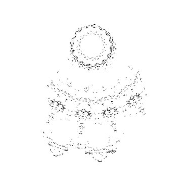 Beyaz tişörtlü ve şortlu siluet kadın..