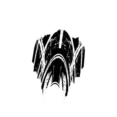 soyut fırça darbesi dokusu vektörü