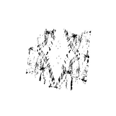 Beyaz arkaplanda soyut grunge siyah mürekkep lekesi