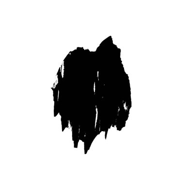 siyah mürekkep fırçası vuruşu. resimleme.