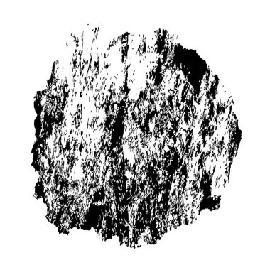 Beyaz arkaplanda soyut grunge siyah mürekkep lekesi