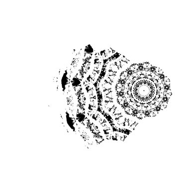 Bir dairenin el çizimi vektör çizimi