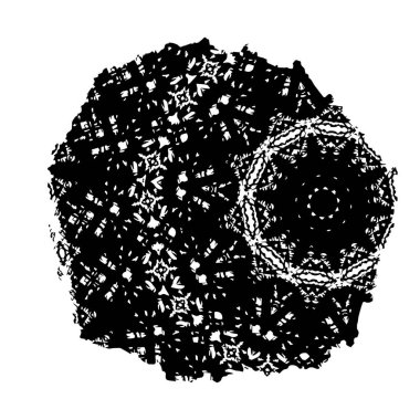 Siyah beyaz desenli, noktalı, lekeli, çizik ve çizikli sıkıntılı bir arkaplan. Soyut vektör illüstrasyonu.