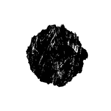 Beyaz arkaplanda soyut grunge siyah mürekkep lekesi