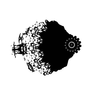 Grunge, siyah beyaz desenli sıkıntılı bir arka plan..