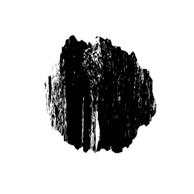 siyah fırça darbesi dokusu. grunge soyut el - boyanmış element.