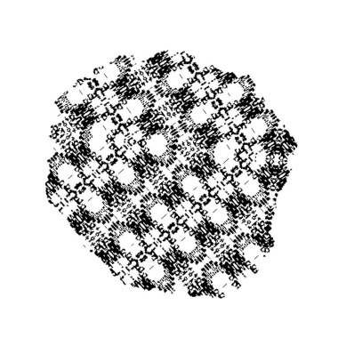 Soyut yarım ton dokusu. Beyaz arkaplandaki grunge noktalarının vektör çizimi. tasarım için siyah ve beyaz mozaik desen.