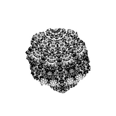 Siyah ve beyaz desenli, benekli, çizik ve çizikli. soyut vektör illüstrasyonu. 