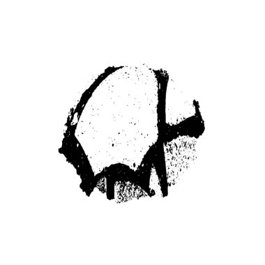 Siyah ve beyaz desenli, benekli, çizik ve çizikli. soyut vektör illüstrasyonu. 